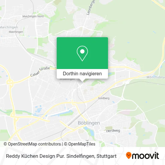 Reddy Küchen Design Pur. Sindelfingen Karte