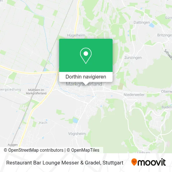 Restaurant Bar Lounge Messer & Gradel Karte