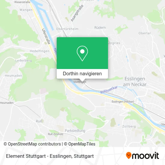 Element Stuttgart - Esslingen Karte