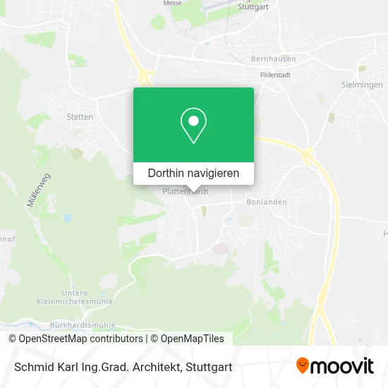 Schmid Karl Ing.Grad. Architekt Karte