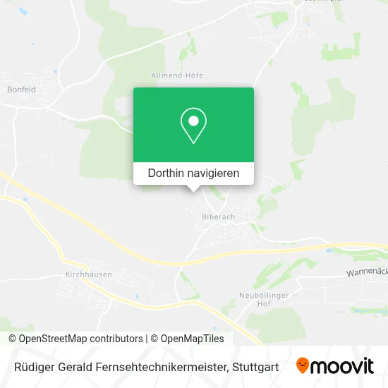 Rüdiger Gerald Fernsehtechnikermeister Karte