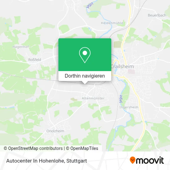 Autocenter In Hohenlohe Karte