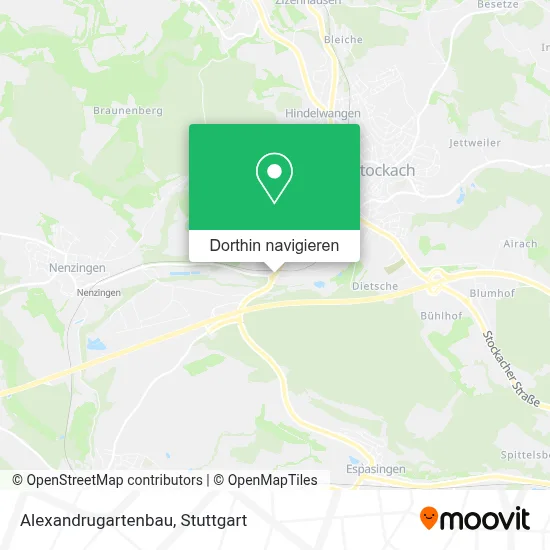 Alexandrugartenbau Karte