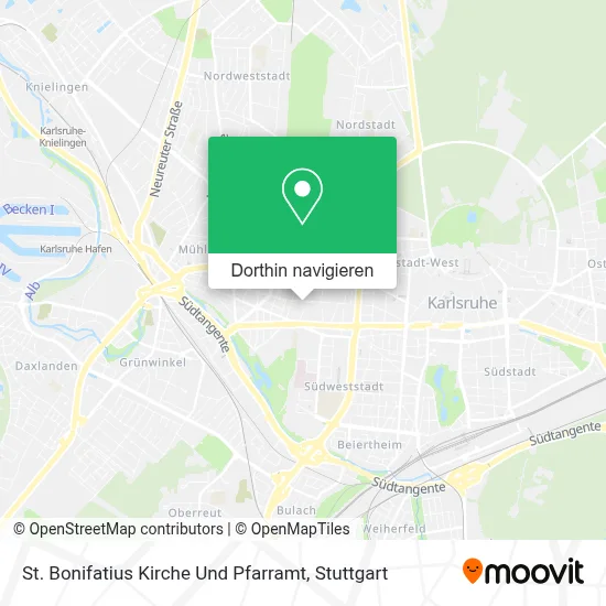 St. Bonifatius Kirche Und Pfarramt Karte