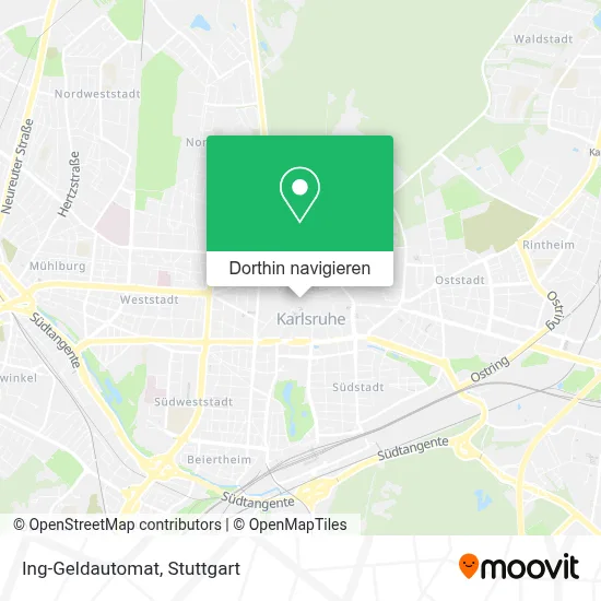 Ing-Geldautomat Karte