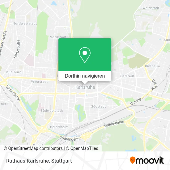 Rathaus Karlsruhe Karte