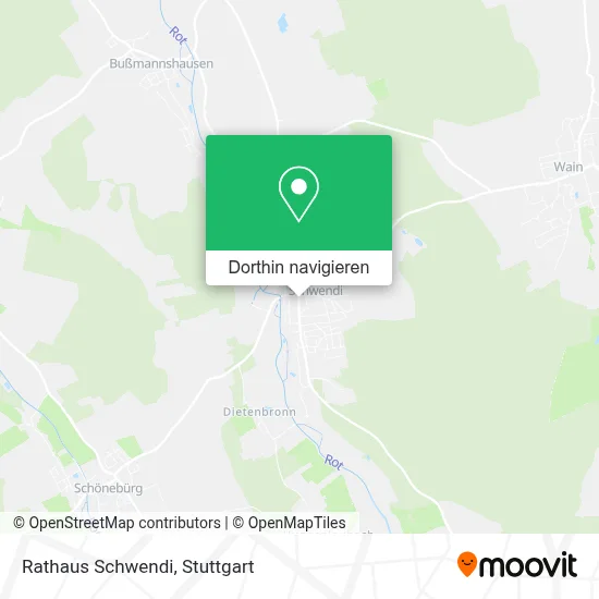 Rathaus Schwendi Karte