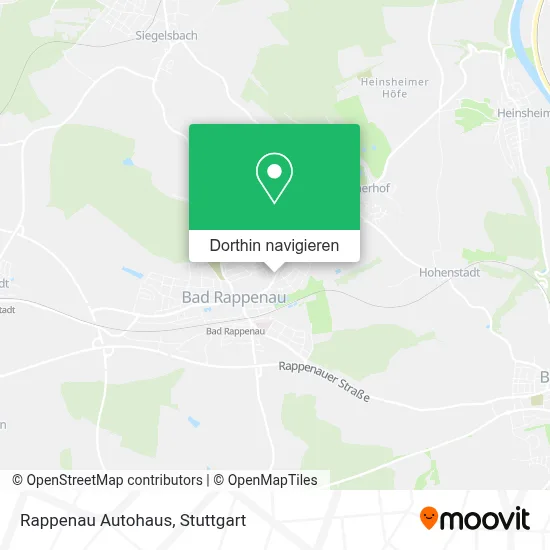 Rappenau Autohaus Karte
