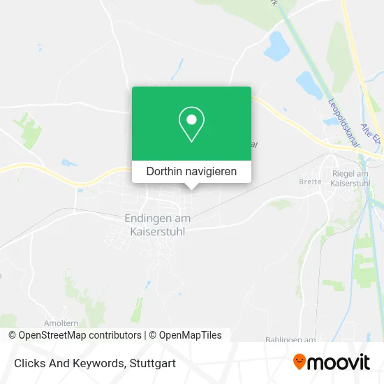 Clicks And Keywords Karte