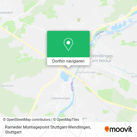 Rameder Montagepoint Stuttgart-Wendlingen Karte