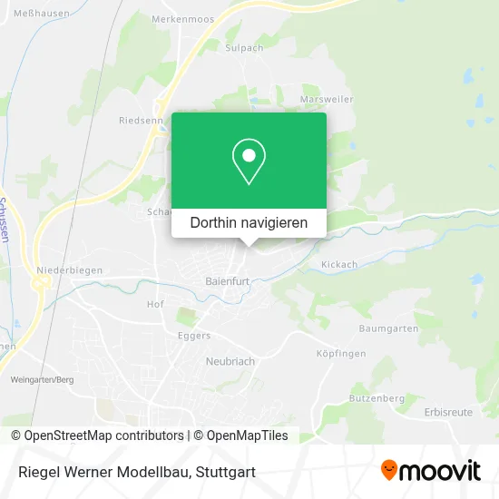 Riegel Werner Modellbau Karte