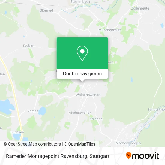Rameder Montagepoint Ravensburg Karte