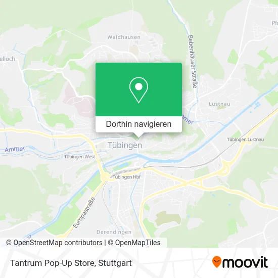 Tantrum Pop-Up Store Karte