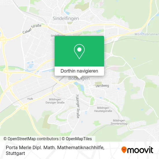 Porta Merle Dipl. Math. Mathematiknachhilfe Karte