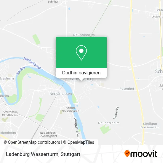 Ladenburg Wasserturm Karte