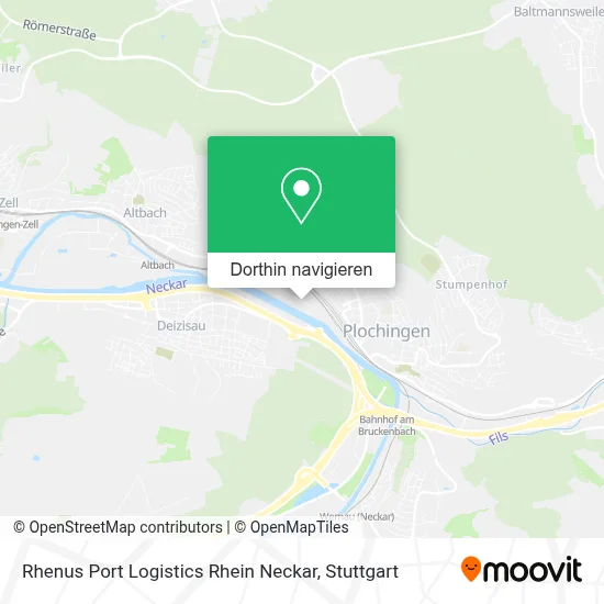 Rhenus Port Logistics Rhein Neckar Karte