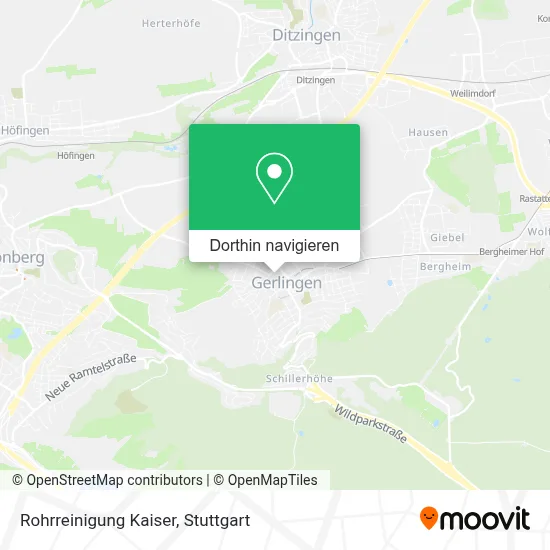 Rohrreinigung Kaiser Karte