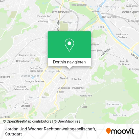 Jordan Und Wagner Rechtsanwaltsgesellschaft Karte