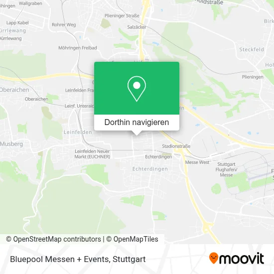 Bluepool Messen + Events Karte