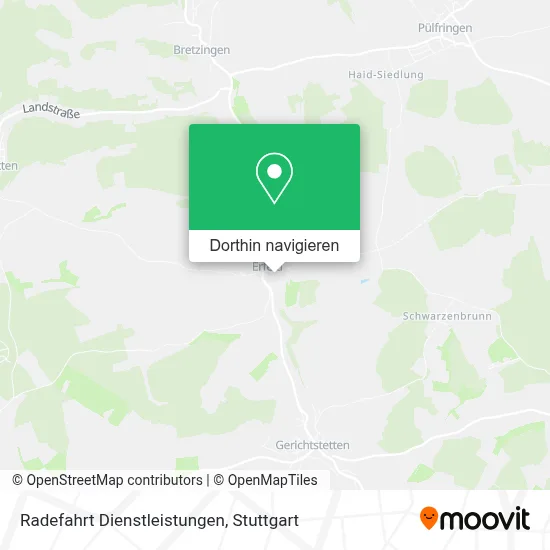 Radefahrt Dienstleistungen Karte