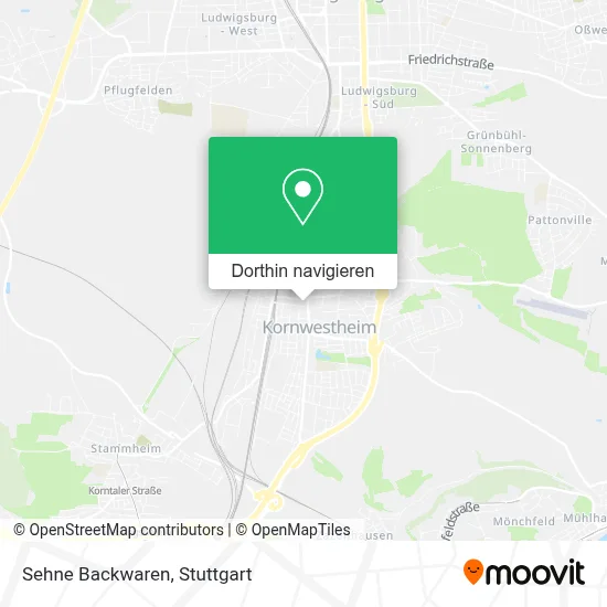 Sehne Backwaren Karte
