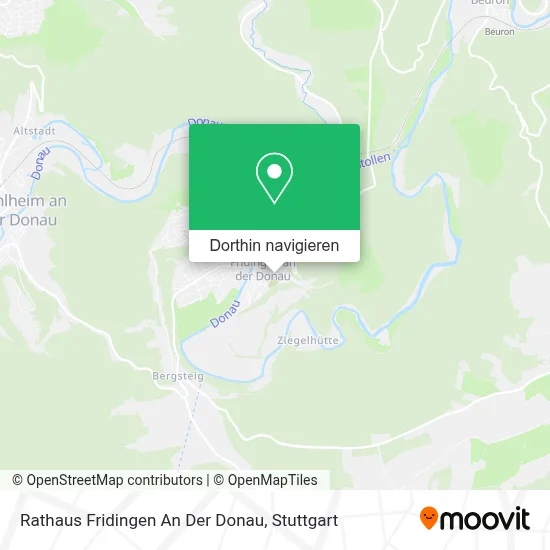 Rathaus Fridingen An Der Donau Karte