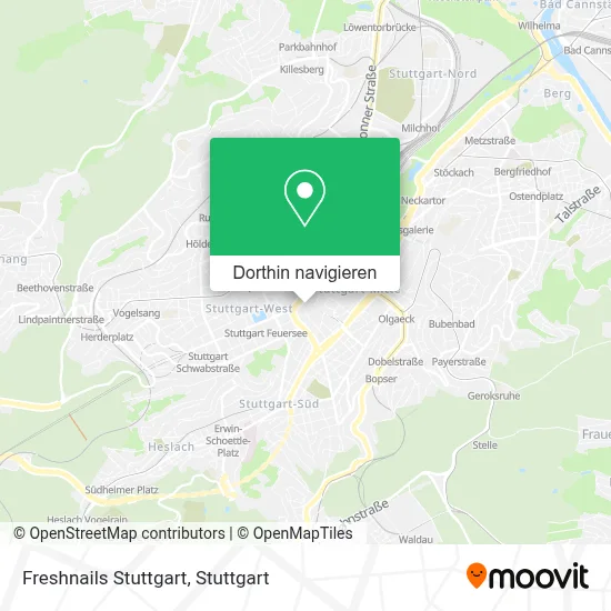 Freshnails Stuttgart Karte
