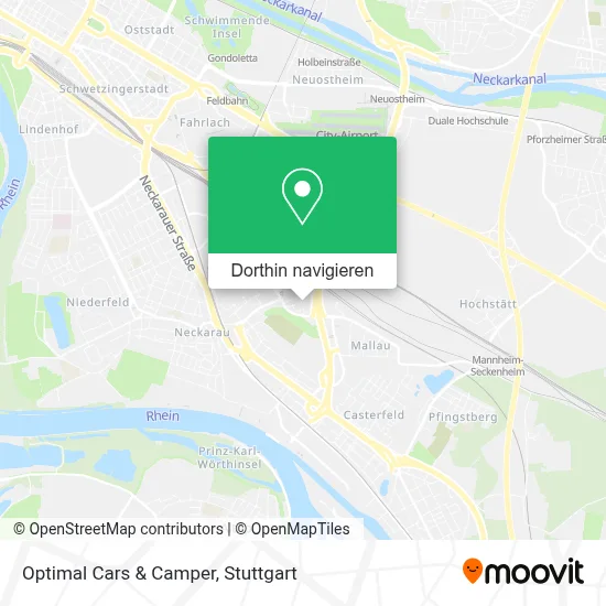 Optimal Cars & Camper Karte