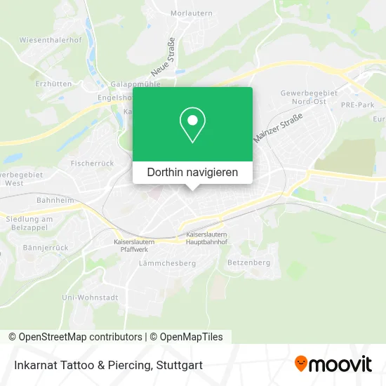 Inkarnat Tattoo & Piercing Karte