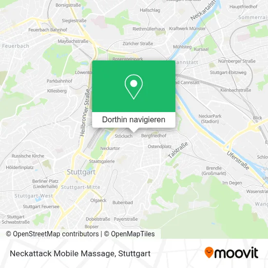 Neckattack Mobile Massage Karte