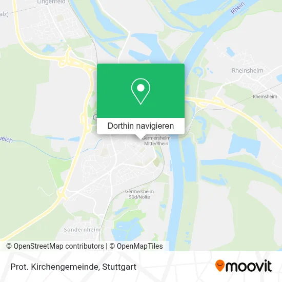 Prot. Kirchengemeinde Karte