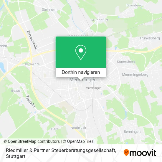 Riedmiller & Partner Steuerberatungsgesellschaft Karte