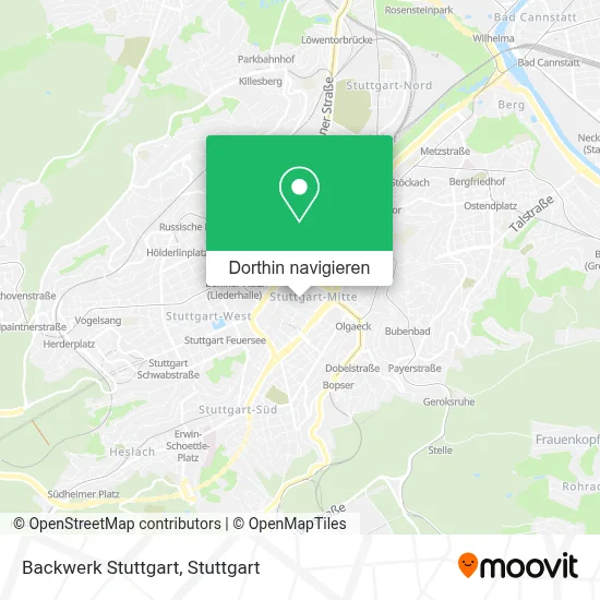 Backwerk Stuttgart Karte