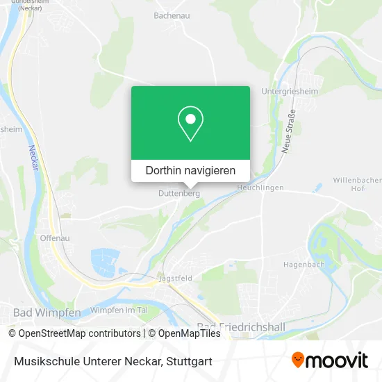 Musikschule Unterer Neckar Karte