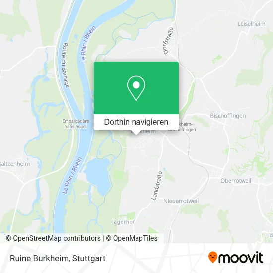 Ruine Burkheim Karte