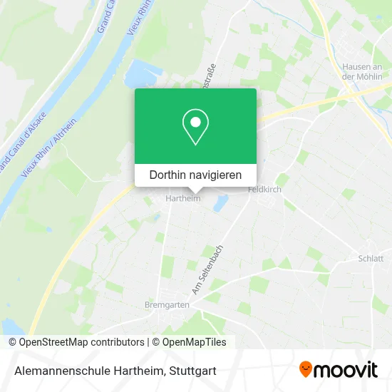 Alemannenschule Hartheim Karte