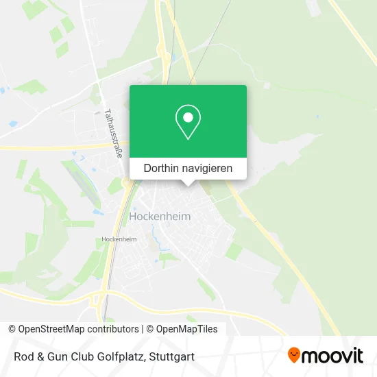 Rod & Gun Club Golfplatz Karte