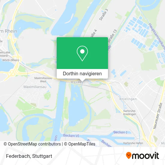 Federbach Karte