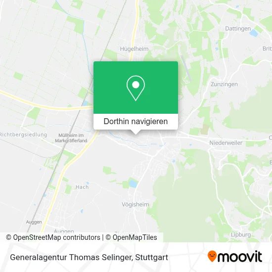 Generalagentur Thomas Selinger Karte