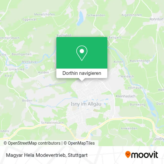 Magyar Hela Modevertrieb Karte