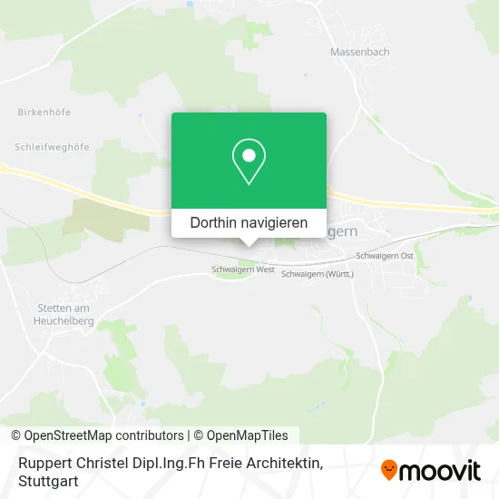 Ruppert Christel Dipl.Ing.Fh Freie Architektin Karte