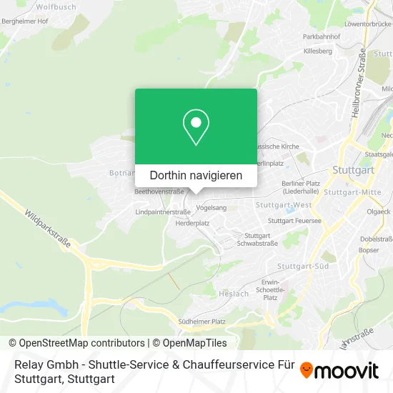 Relay Gmbh - Shuttle-Service & Chauffeurservice Für Stuttgart Karte