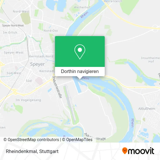Rheindenkmal Karte