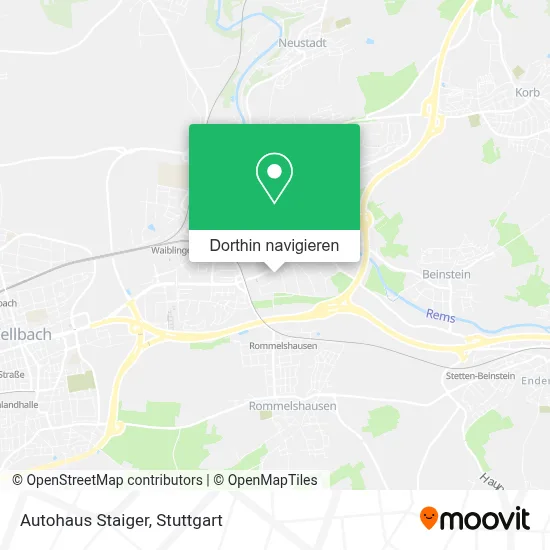 Autohaus Staiger Karte