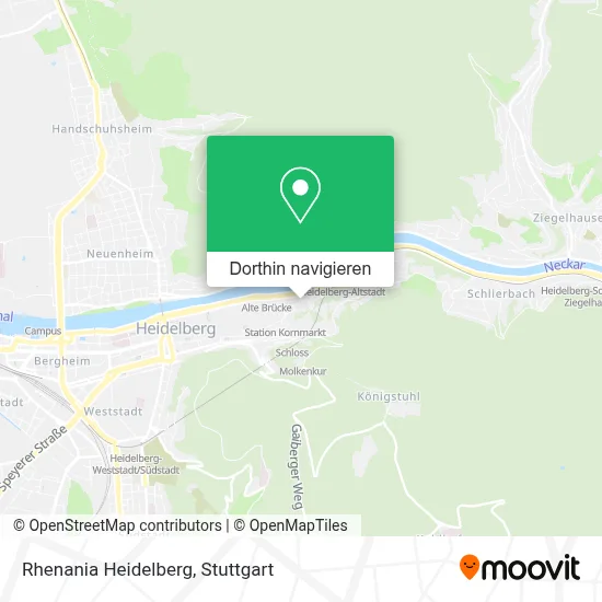 Rhenania Heidelberg Karte