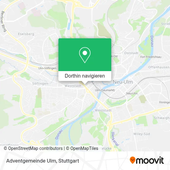 Adventgemeinde Ulm Karte
