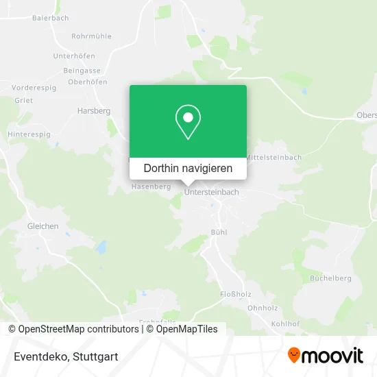 Eventdeko Karte