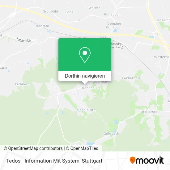 Tedos - Information Mit System Karte