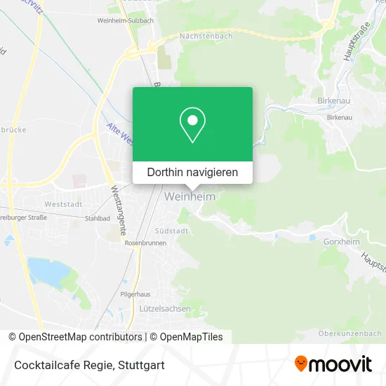 Cocktailcafe Regie Karte