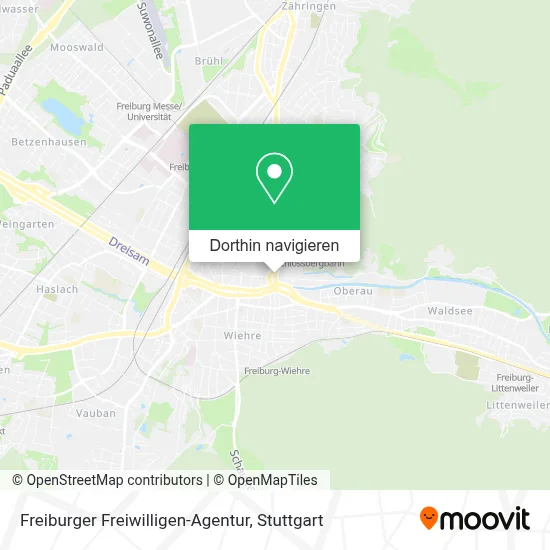 Freiburger Freiwilligen-Agentur Karte